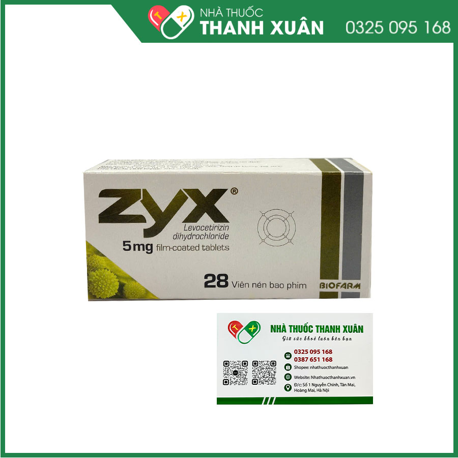 ZYX thuốc chống dị ứng